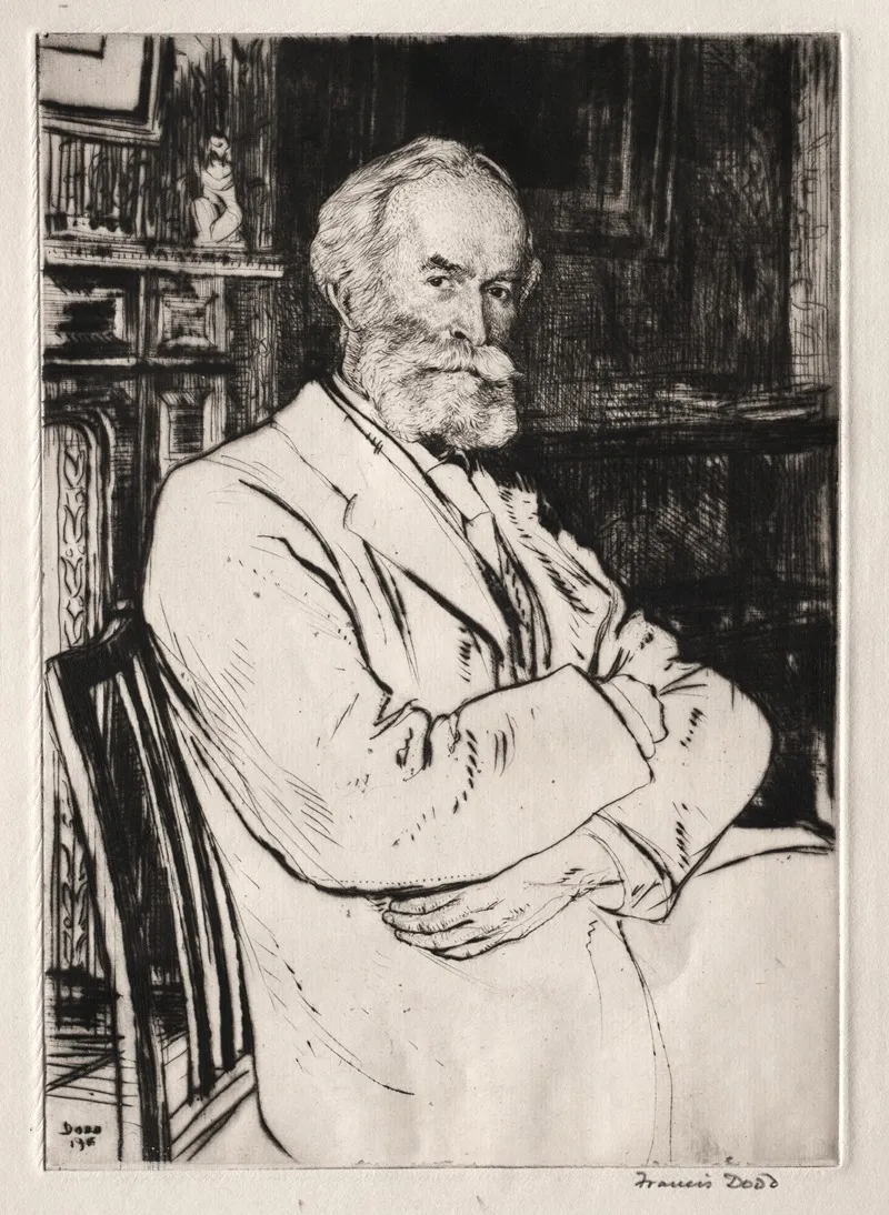 Charles Paley Scott by Francis Dodd - Canvas Print