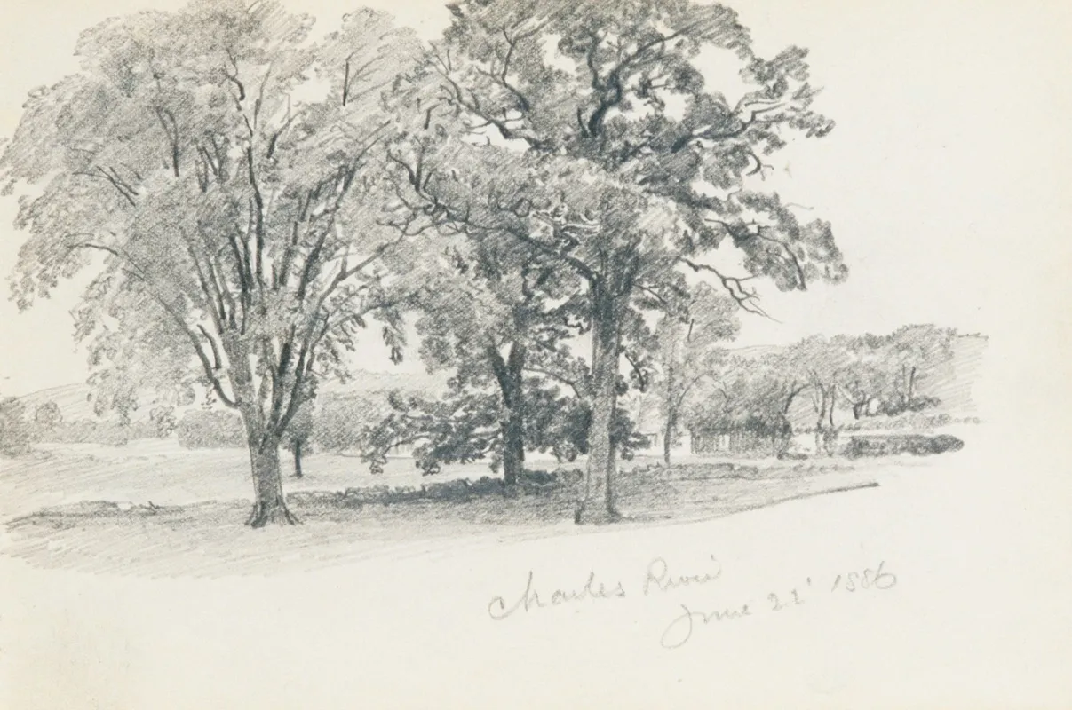 Charles River June 22 86 by William Trost Richards - Canvas Print