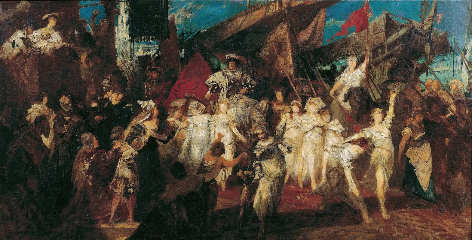 Charles V Enters Antwerp by Hans Makart - Canvas Print