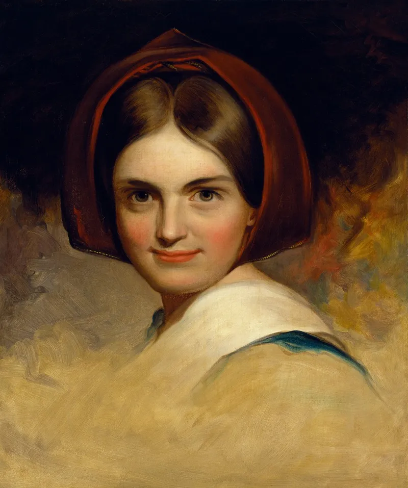 Charlotte Cushman by Thomas Sully - Canvas Print