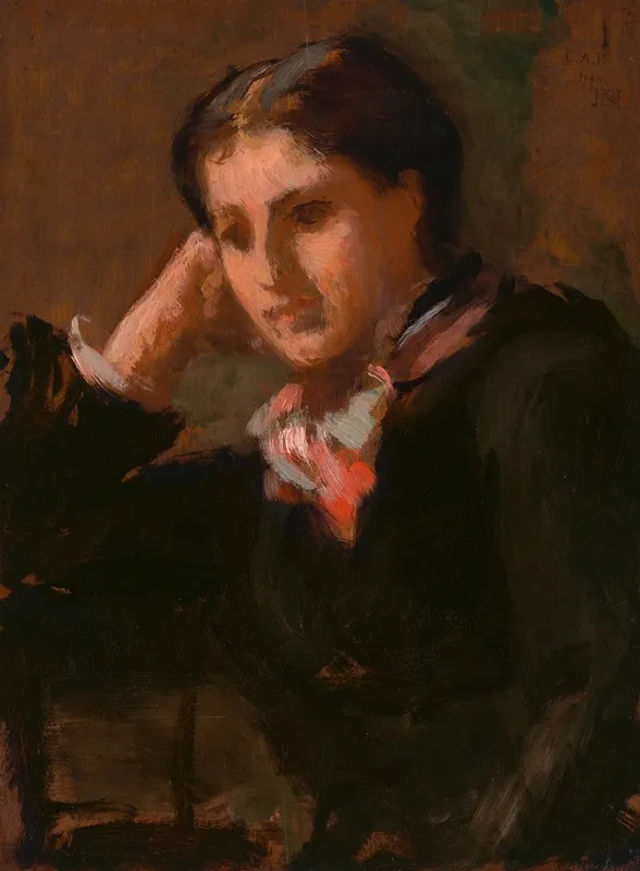 Charlotte Perkins Stetson Gilman by Ellen Day Hale - Canvas Print