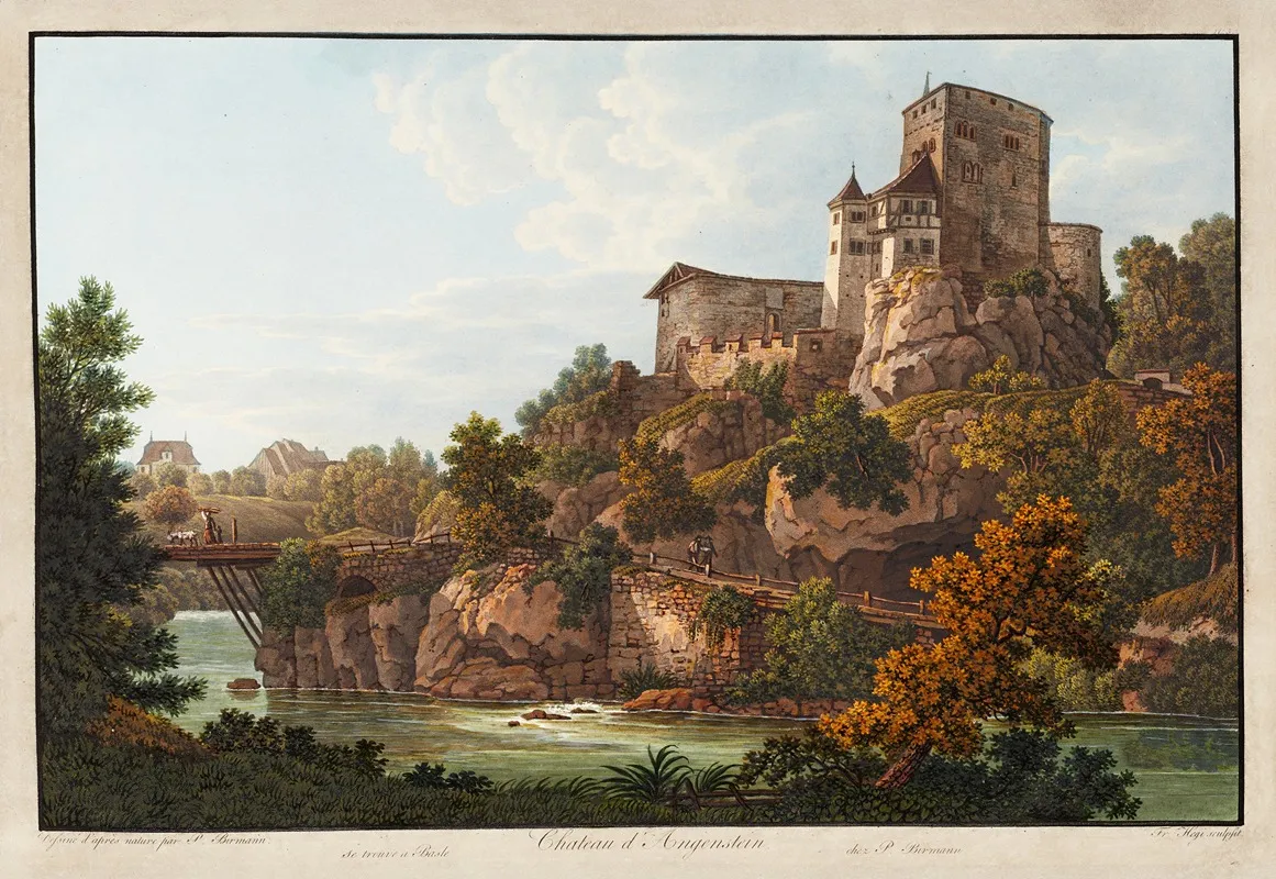 Chateau Dangenstein by Peter Birmann - Canvas Print