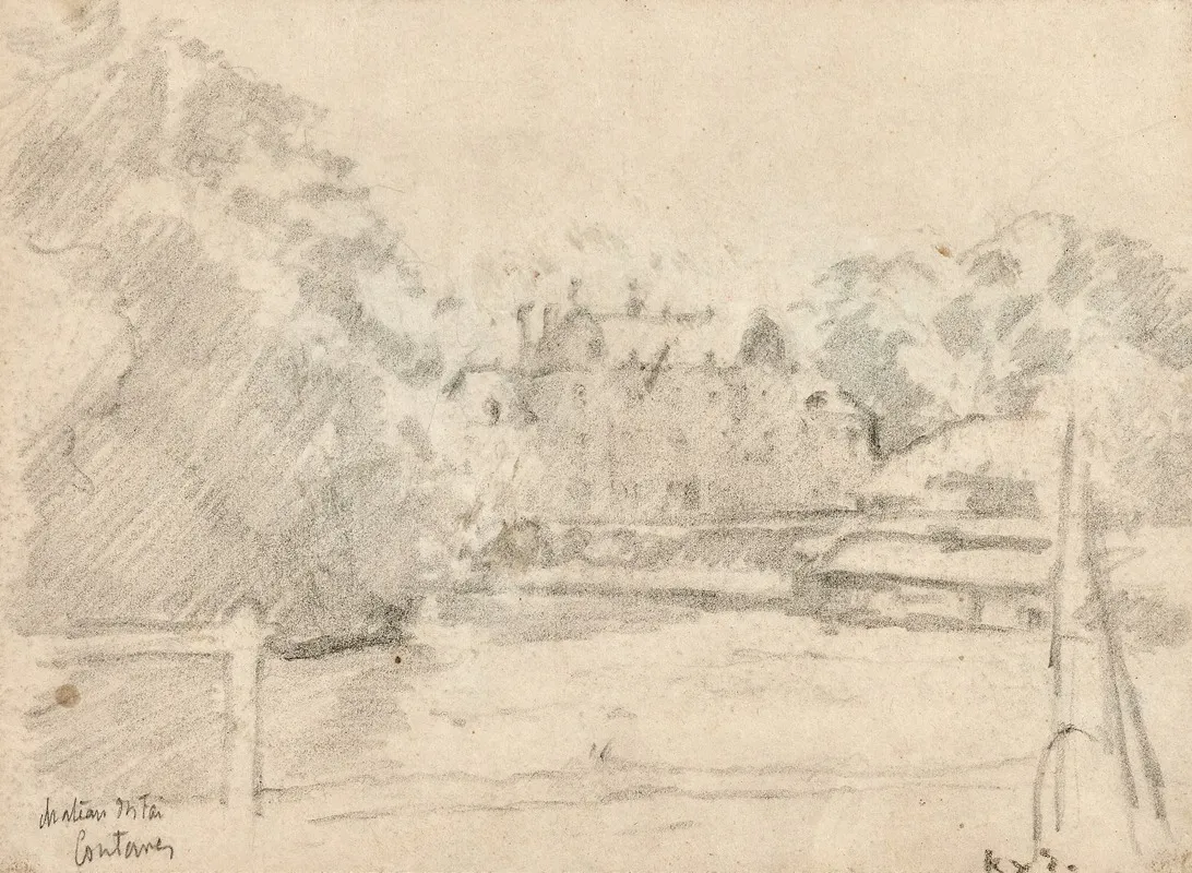 Chateau Dans Un Paysage by Ker-Xavier Roussel - Canvas Print