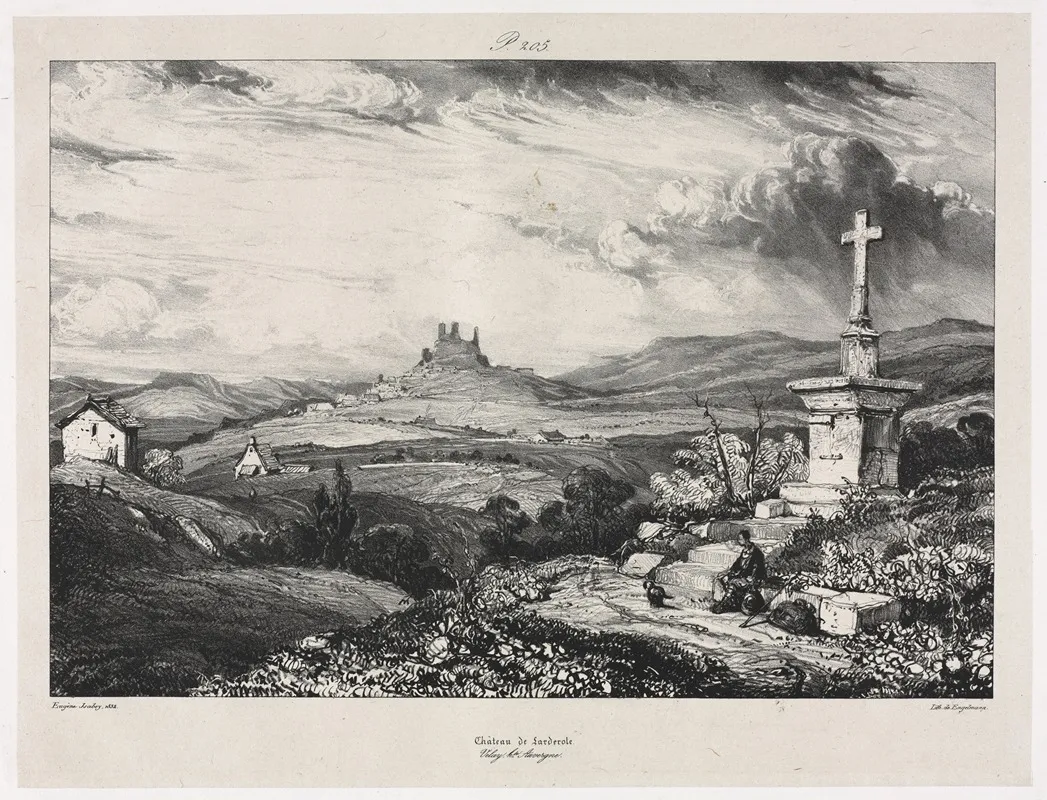 Chateau De Larderole by Eugène Isabey - Canvas Print