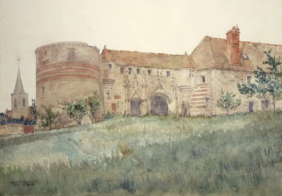 Chateau De Lhoublouniere by Cass Gilbert - Canvas Print