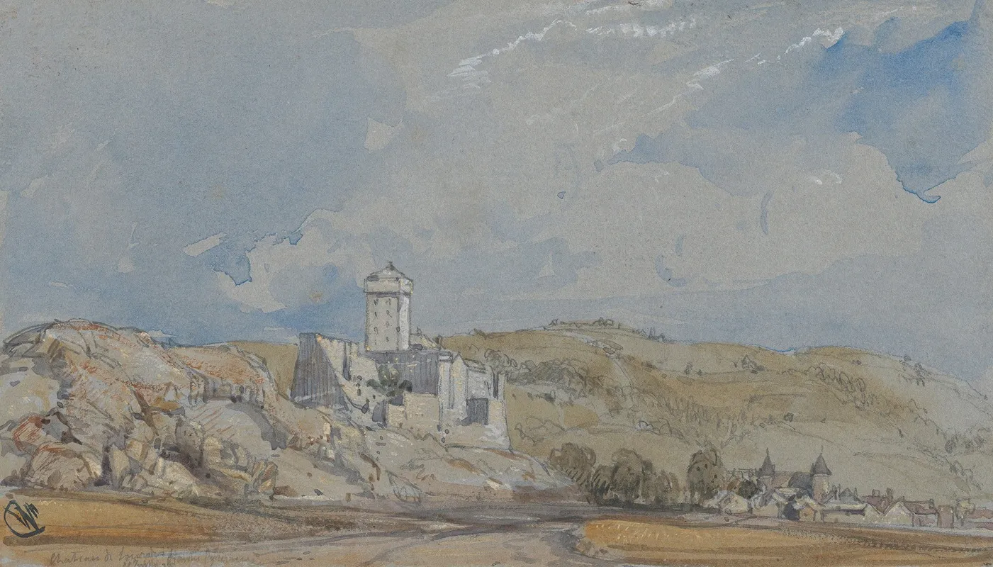 Chateau De Lourdes by William Callow - Canvas Print