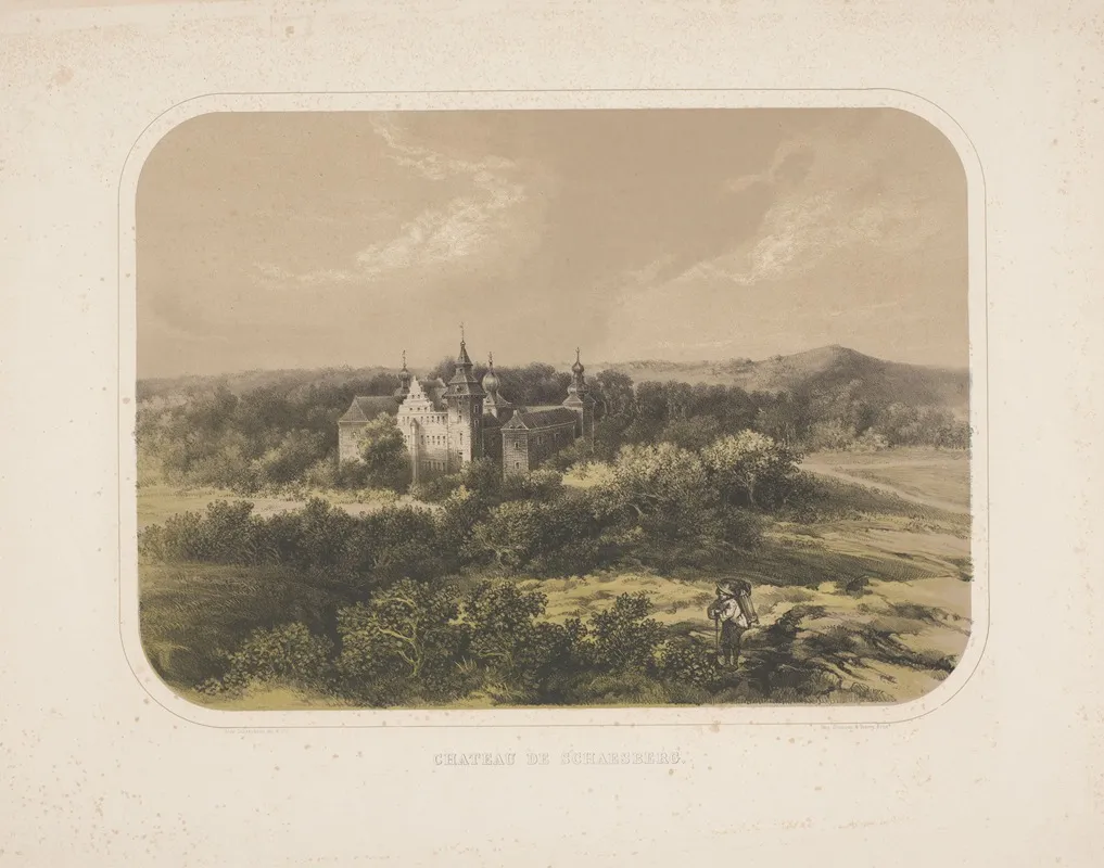 Chateau De Schaesberg by Alexander Schaepkens - Canvas Print