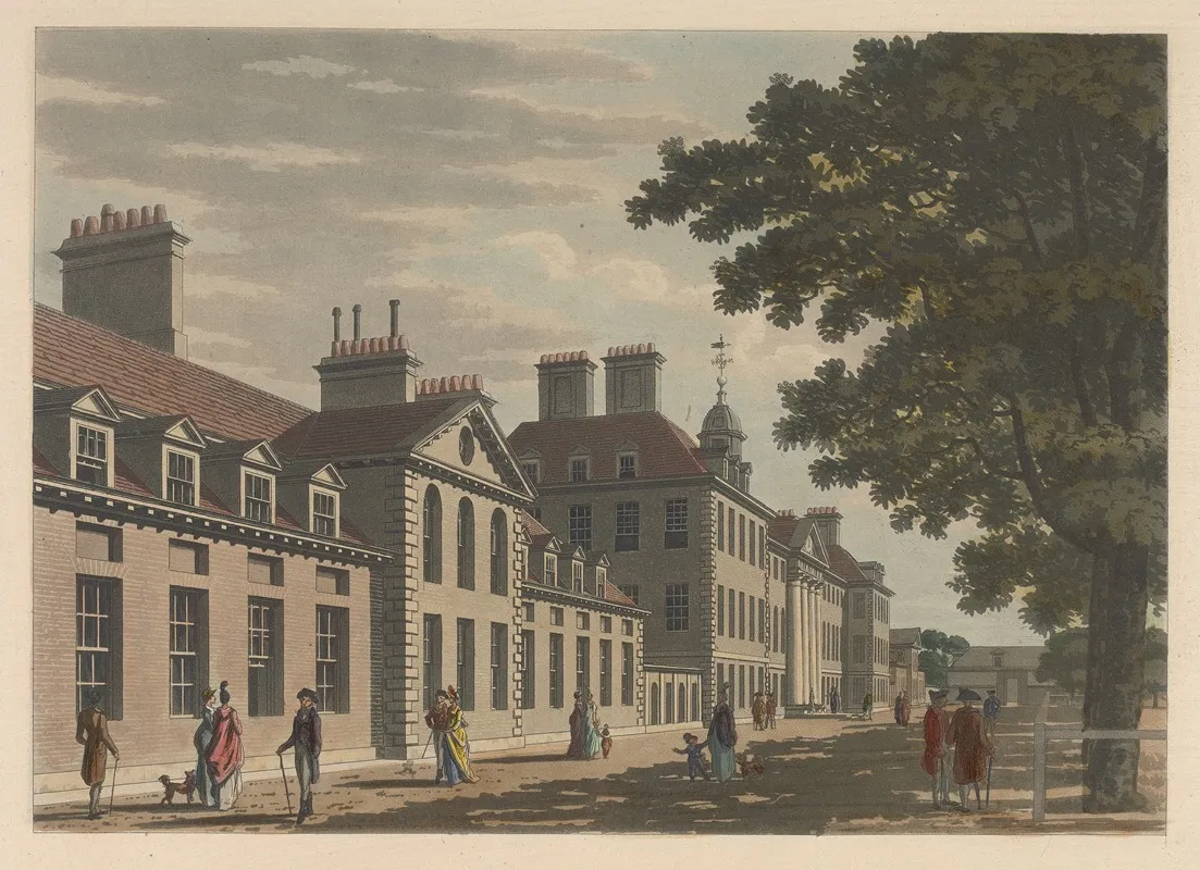Chelsea Hospital by Thomas Malton - Canvas Print