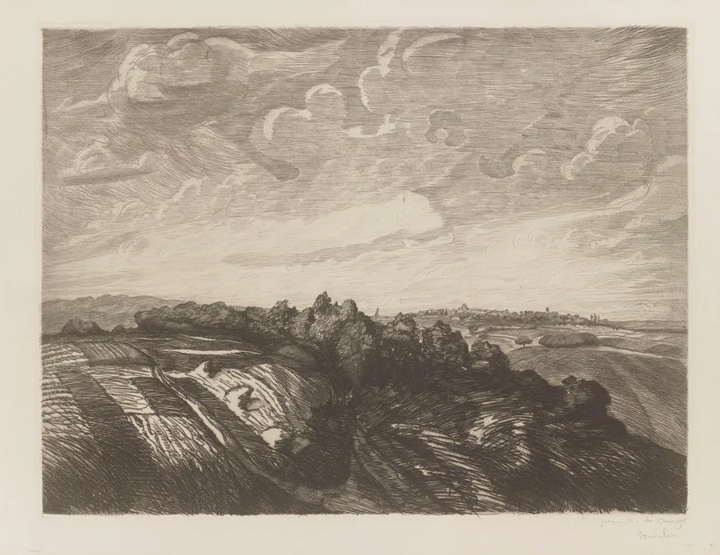 Chemin Creux by Théophile Alexandre Steinlen - Canvas Print