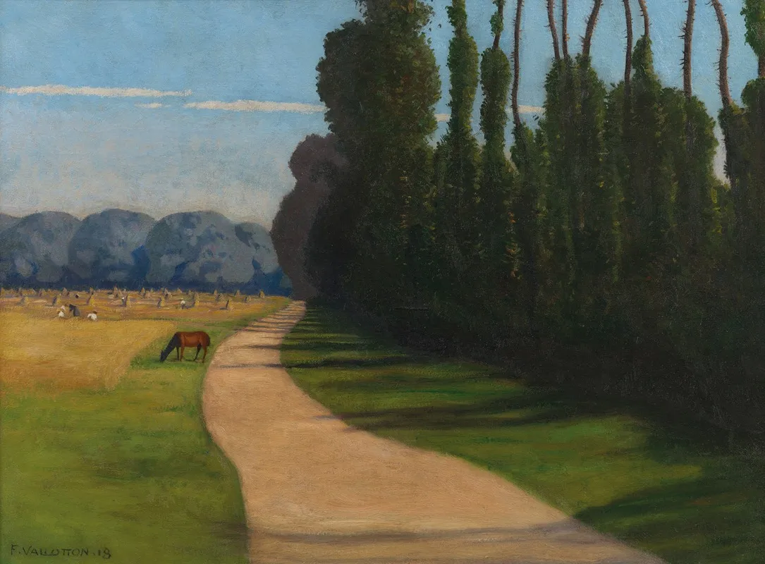 Chemin De La Croix Rouge by Félix Vallotton - Canvas Print