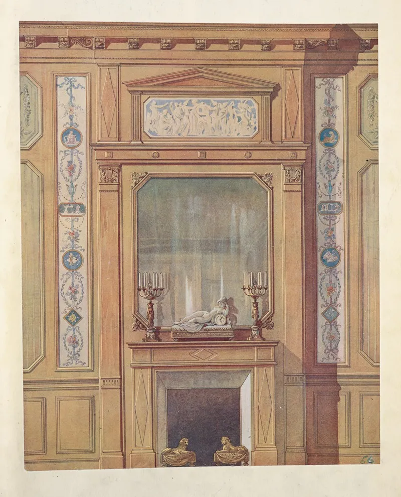 Cheminee Du Boudoir by Georges Rémon - Canvas Print