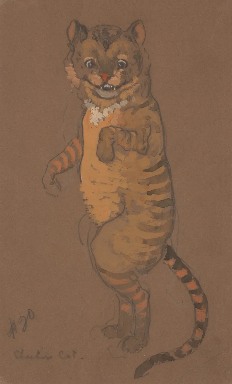 Cheshire Cat Costume Design For Alice In Wonderland 1915 by William Penhallow Henderson - Canvas Print