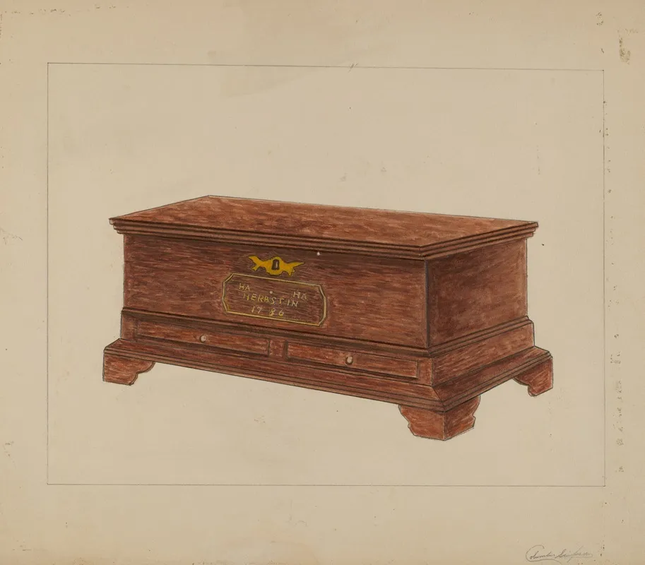 Chest 14 by Columbus Simpson - Canvas Print