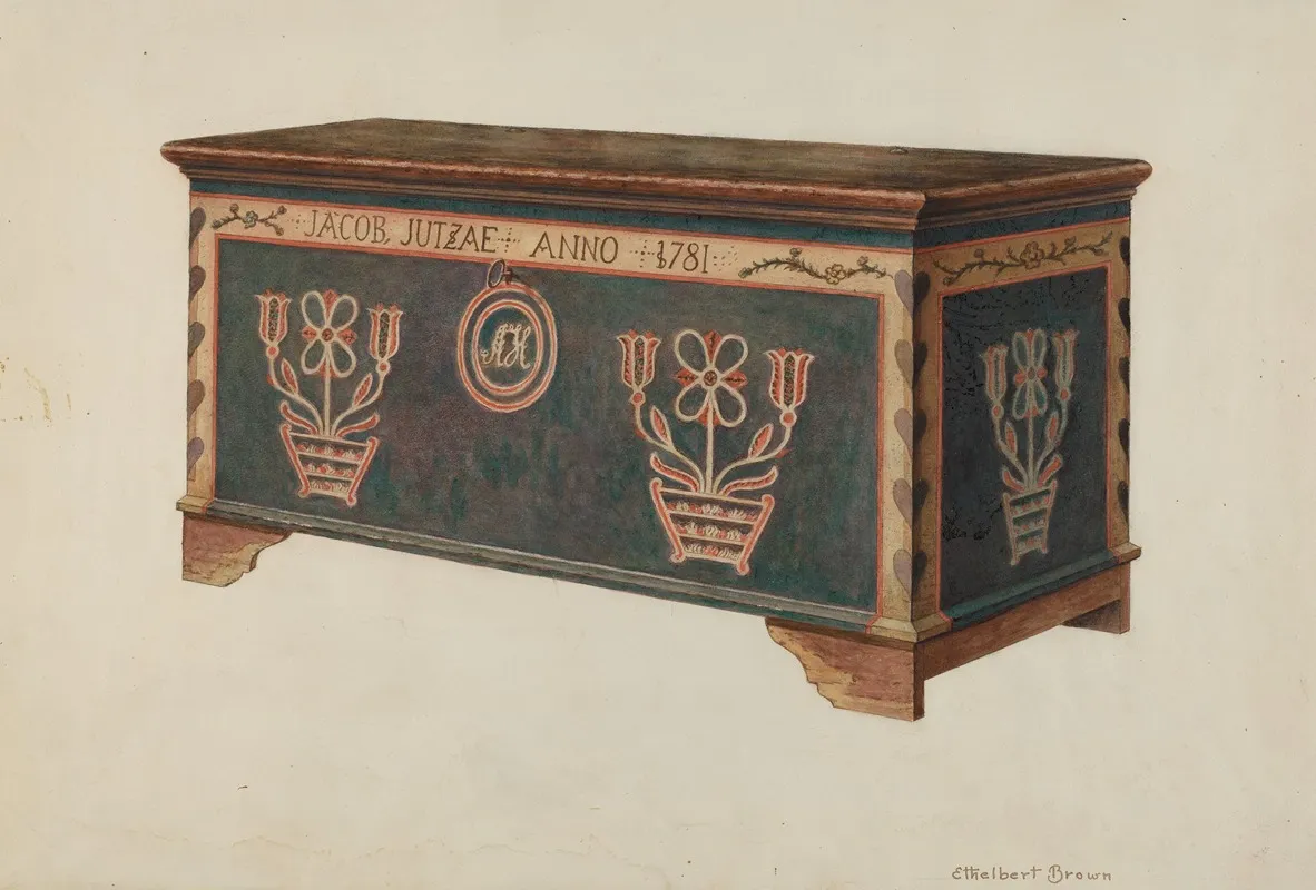 Chest 24 by Ethelbert Brown - Canvas Print