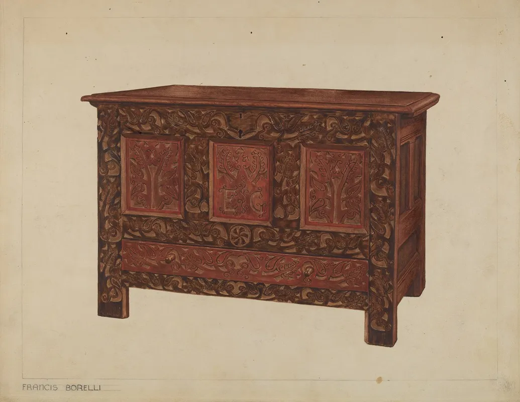 Chest 32 by Francis Borelli - Canvas Print