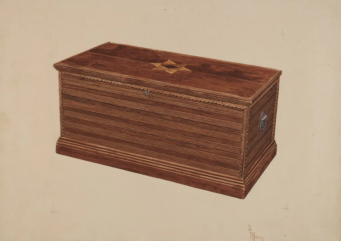 Chest 34 by Georgine E. Mason - Canvas Print
