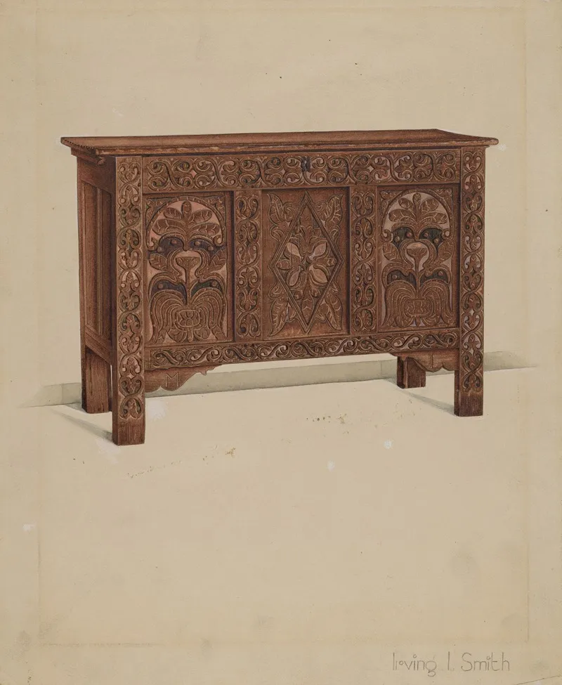 Chest 38 by Irving I. Smith - Canvas Print