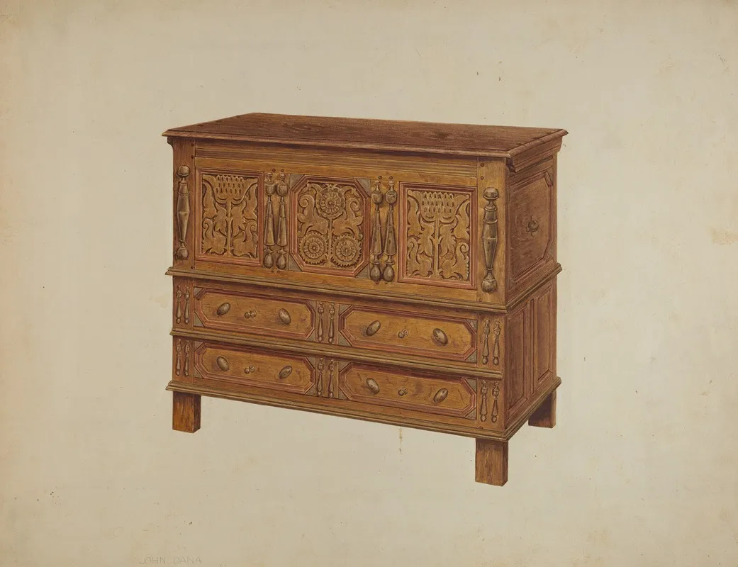 Chest 40 by John Dana - Canvas Print