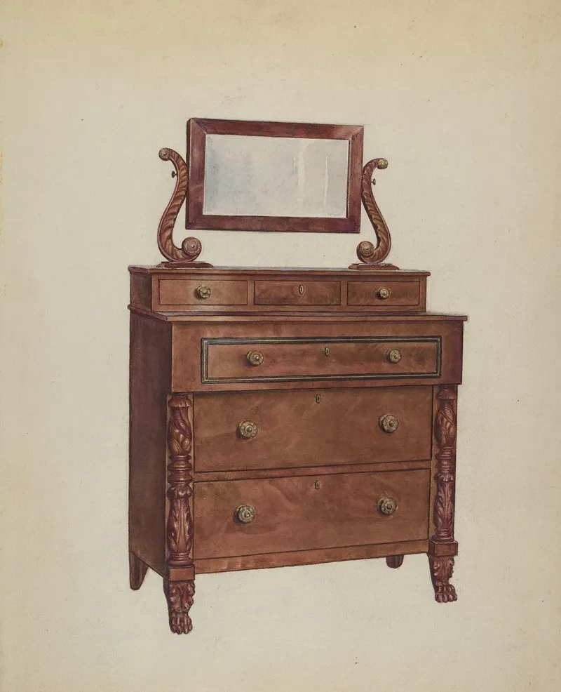 Chest Of Drawers 13 by Florence Choate - Canvas Print