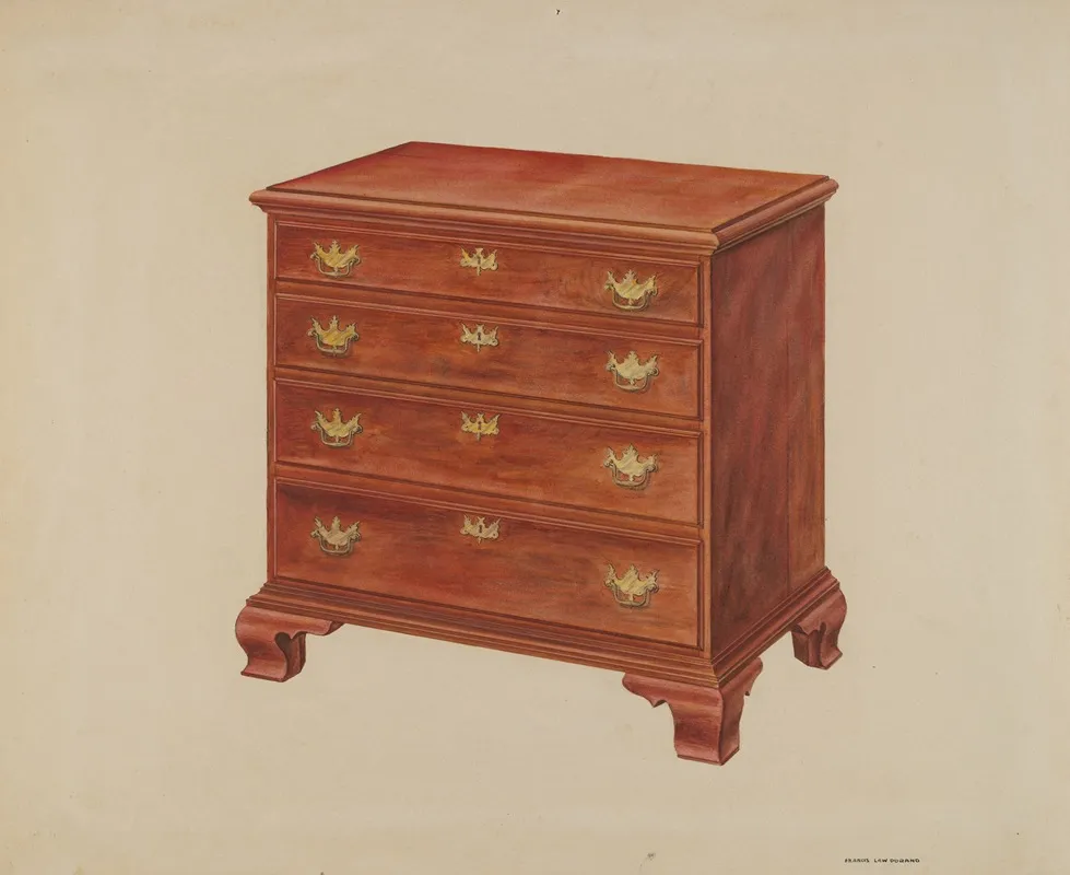 Chest Of Drawers 19 by Francis Law Durand - Canvas Print
