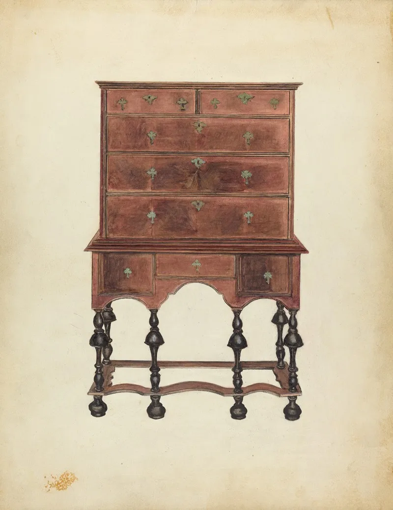 Chest Of Drawers 22 by Harry Eisman - Canvas Print