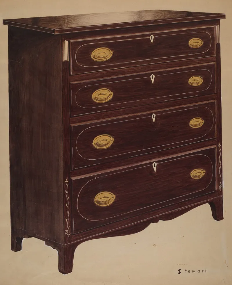 Chest Of Drawers 35 by Robert Stewart - Canvas Print