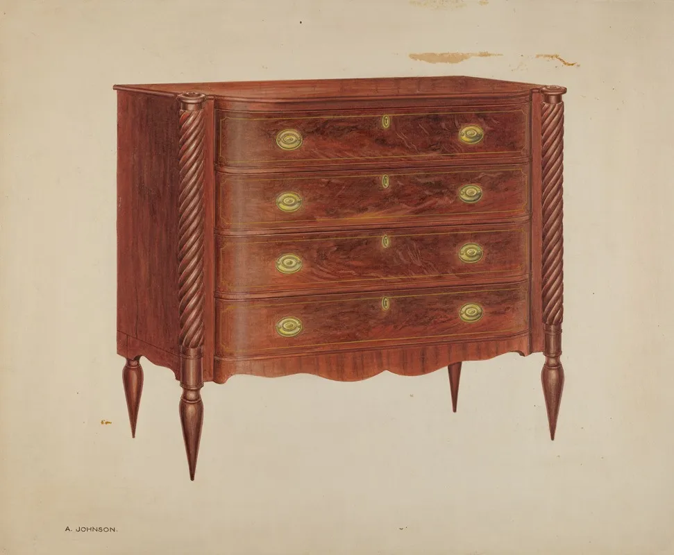 Chest Of Drawers 4 by Arthur Johnson - Canvas Print