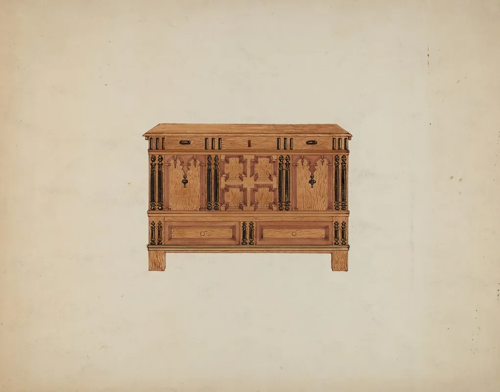 Chest With Two Drawers 3 by Isabella Ruth Doerfler - Canvas Print