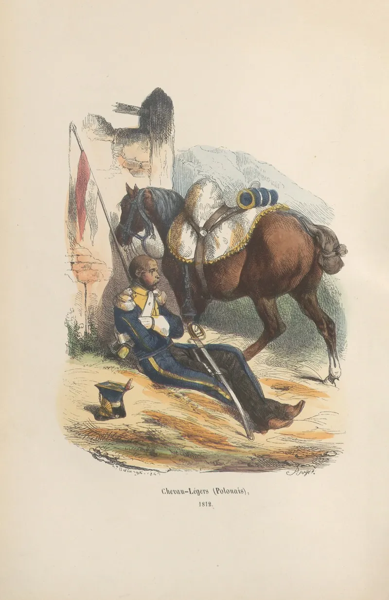Chevau Legers Polonais 1812 by Hippolyte Bellangé - Canvas Print