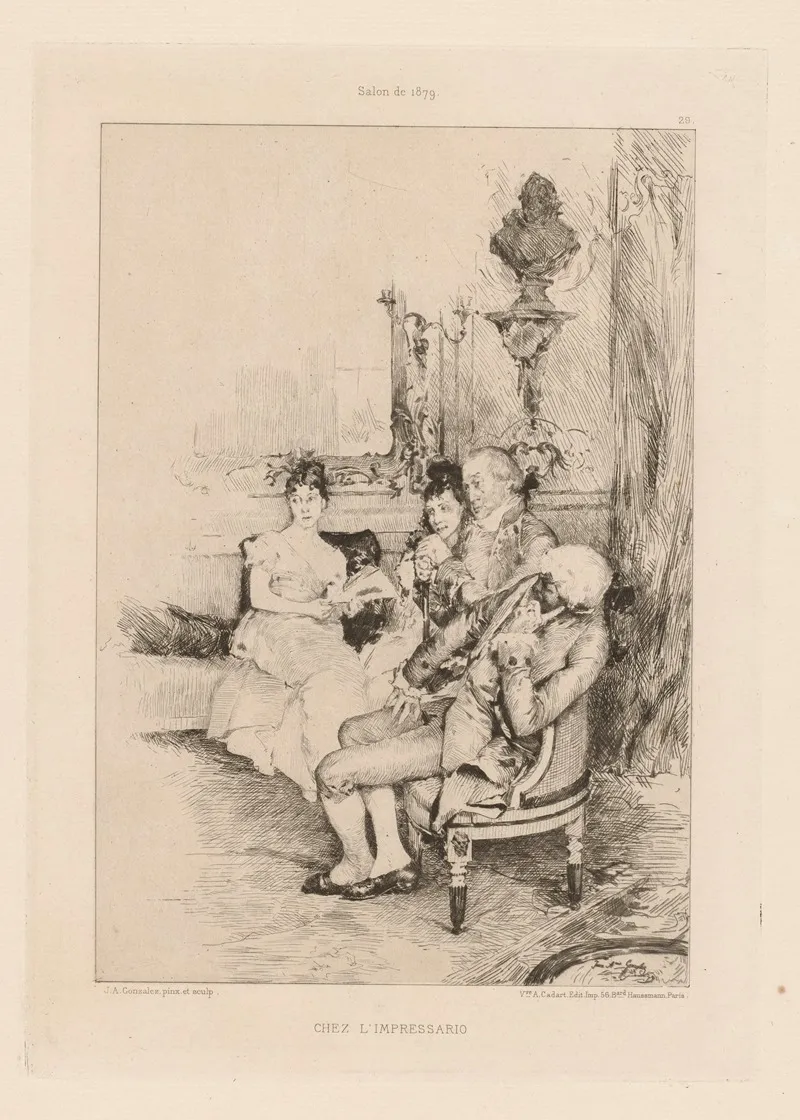 Chez Limpressario by Juan-Antonio González - Canvas Print