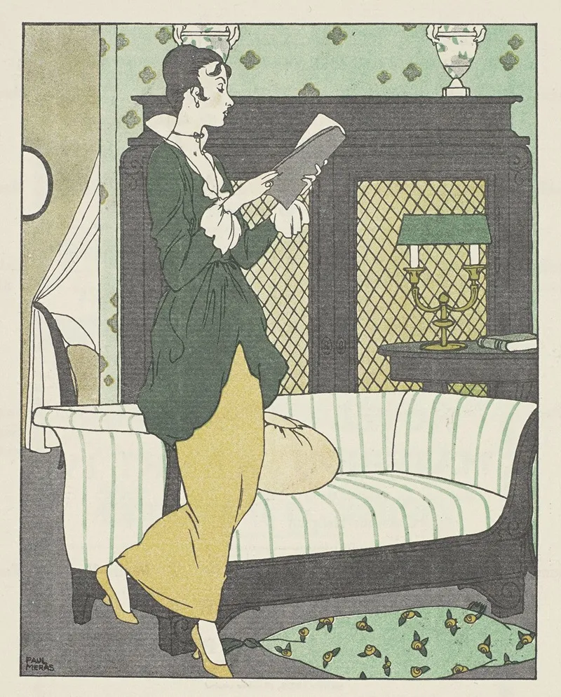 Chez Mercier Freres Tapissiers Decorateurs by Paul Méras - Canvas Print