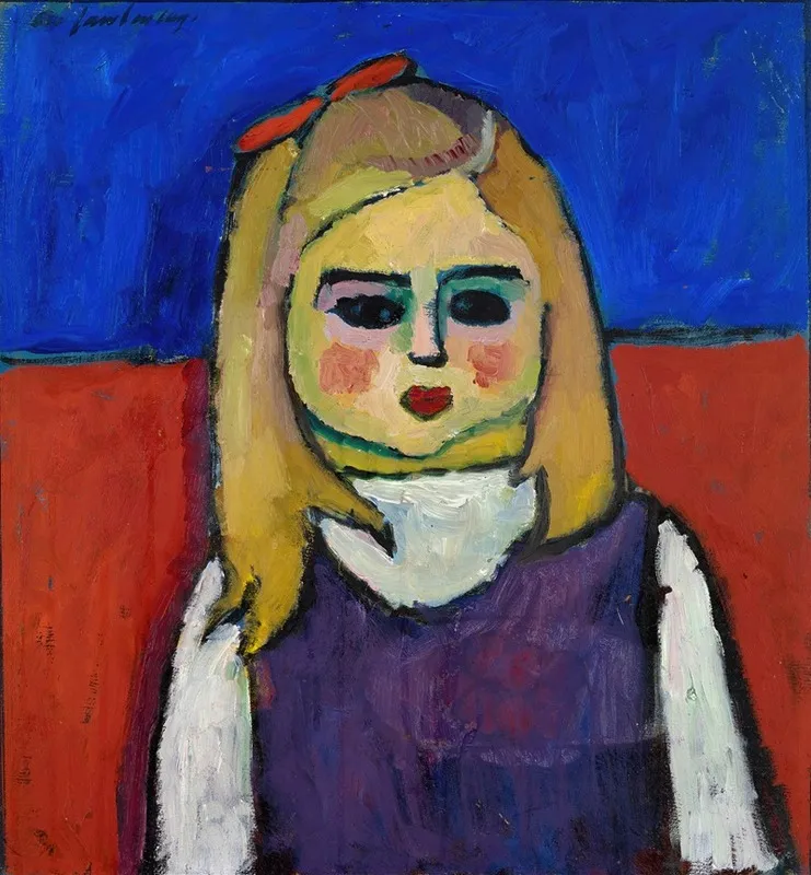 Child 2 by Alexej von Jawlensky - Canvas Print
