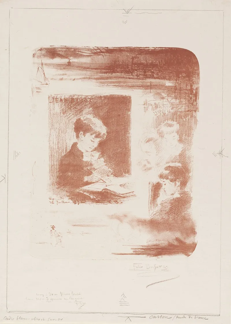 Child Drawing Jean Buhot