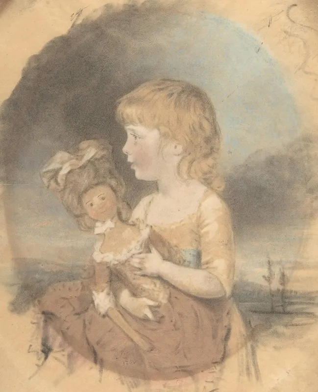 Child Holding A Doll