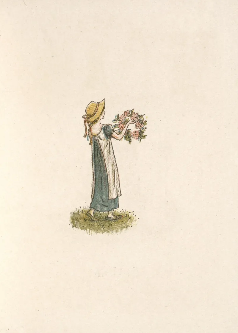 Child Holding A Wreath