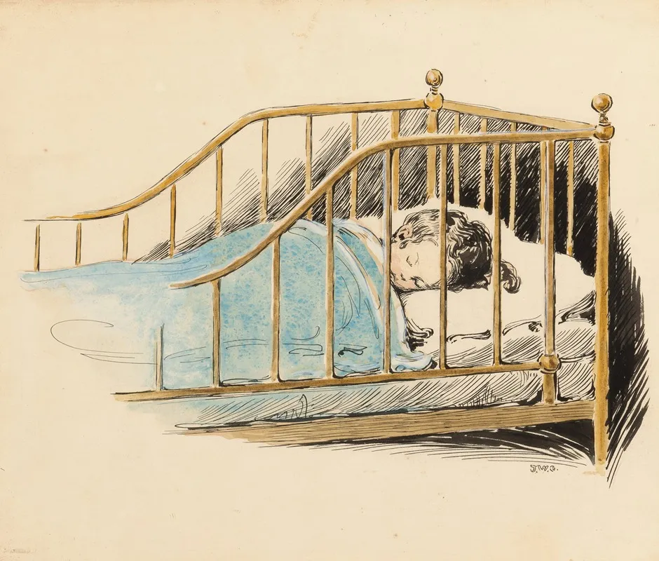 Child Sleeping by Jessie Willcox Smith - Canvas Print