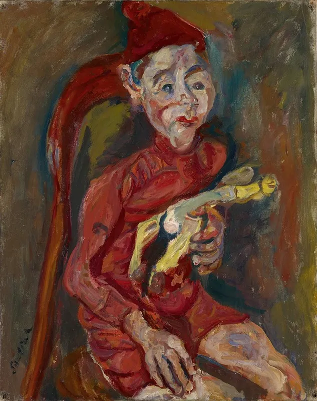 Child With A Toy by Chaïm Soutine - Canvas Print