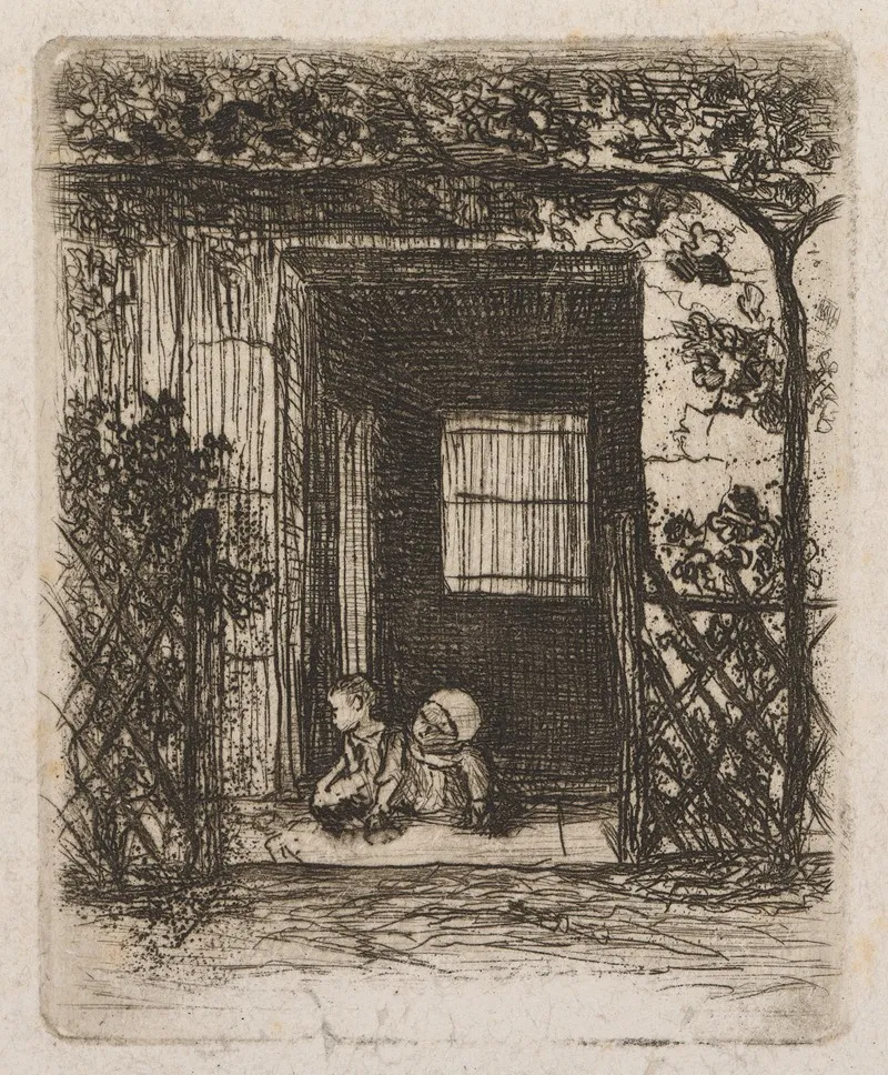 Children In Doorway