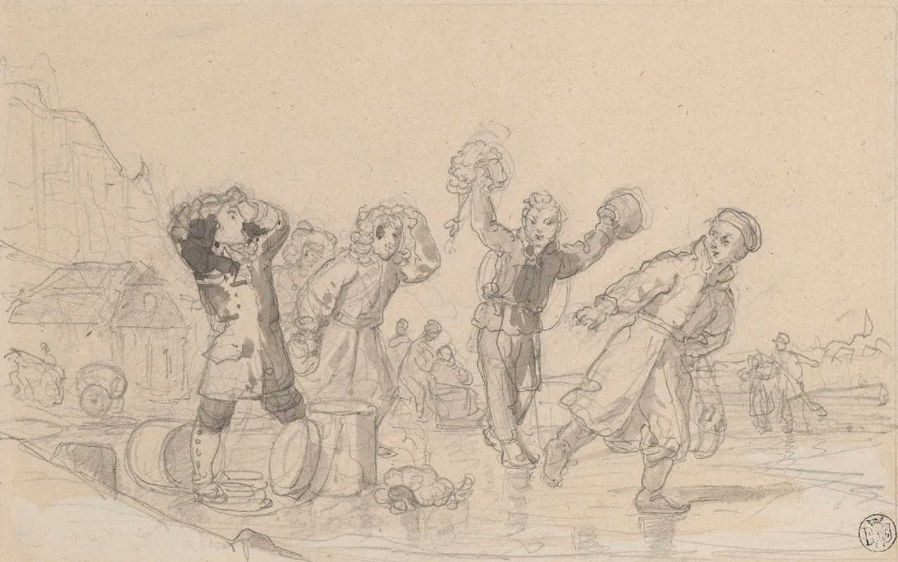 Children In The Skating Rink