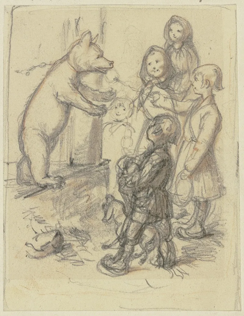 Children With A Dancing Bear