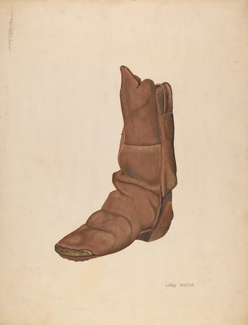 Childs Boot 2 by LeRoy Griffith - Canvas Print