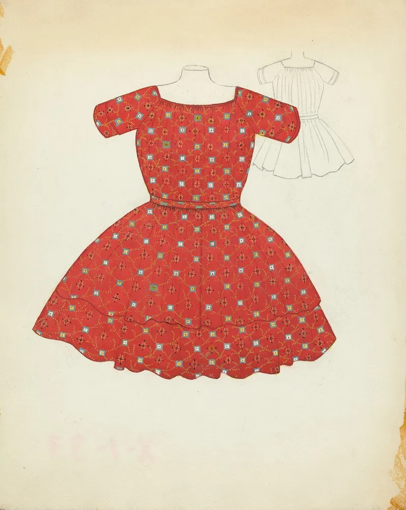 Childs Dress 11 by Esther Hansen - Canvas Print