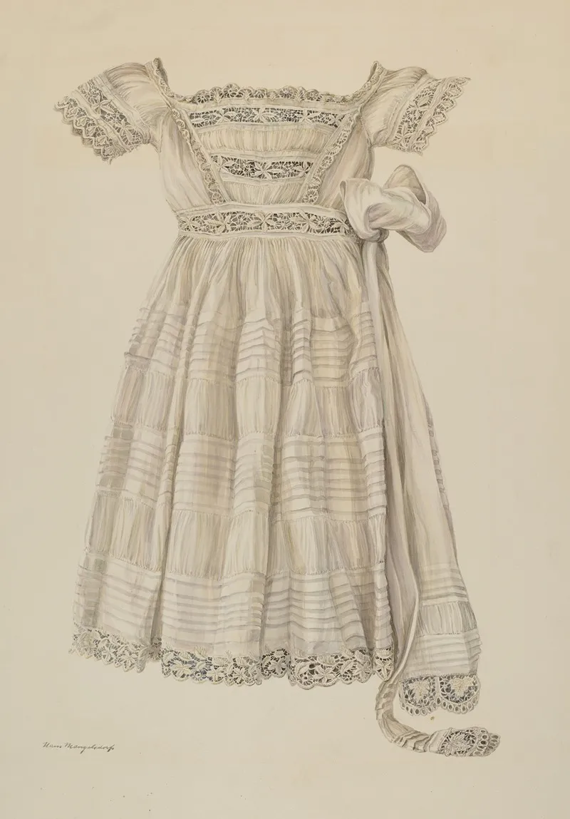 Childs Dress 19 by Hans Mangelsdorf - Canvas Print
