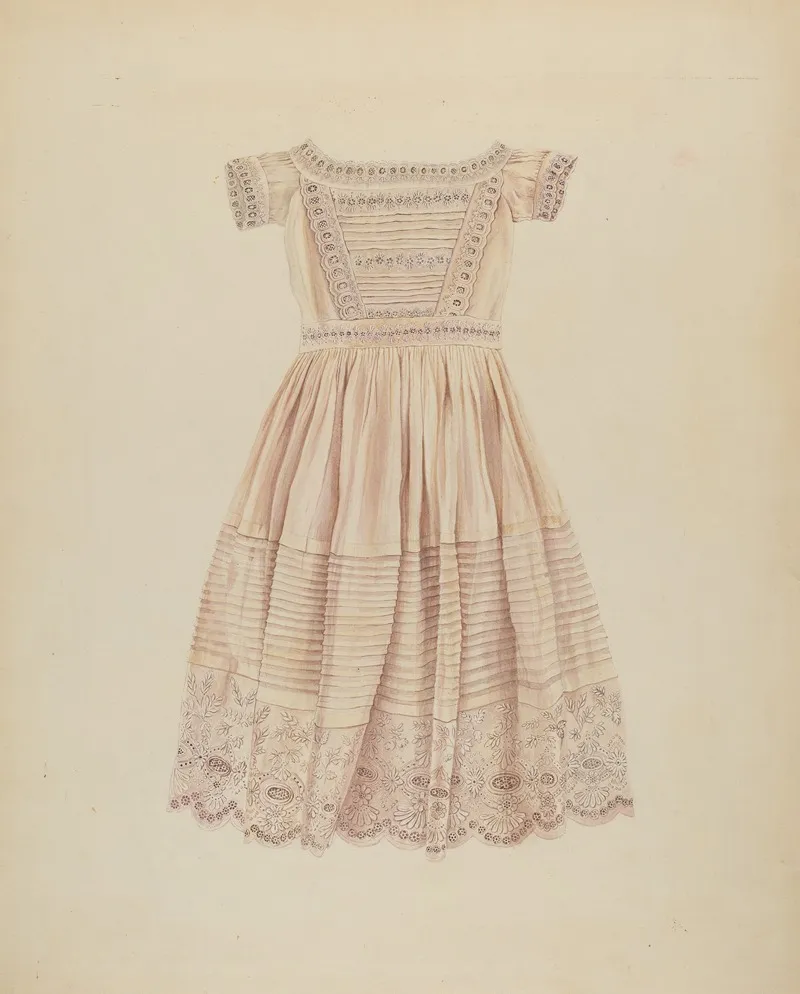 Childs Dress 27 by Lucien Verbeke - Canvas Print