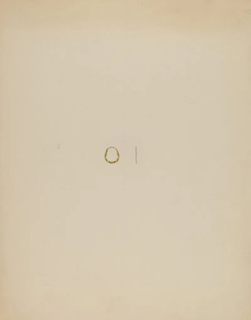 Childs Earring by Isidore Steinberg - Canvas Print