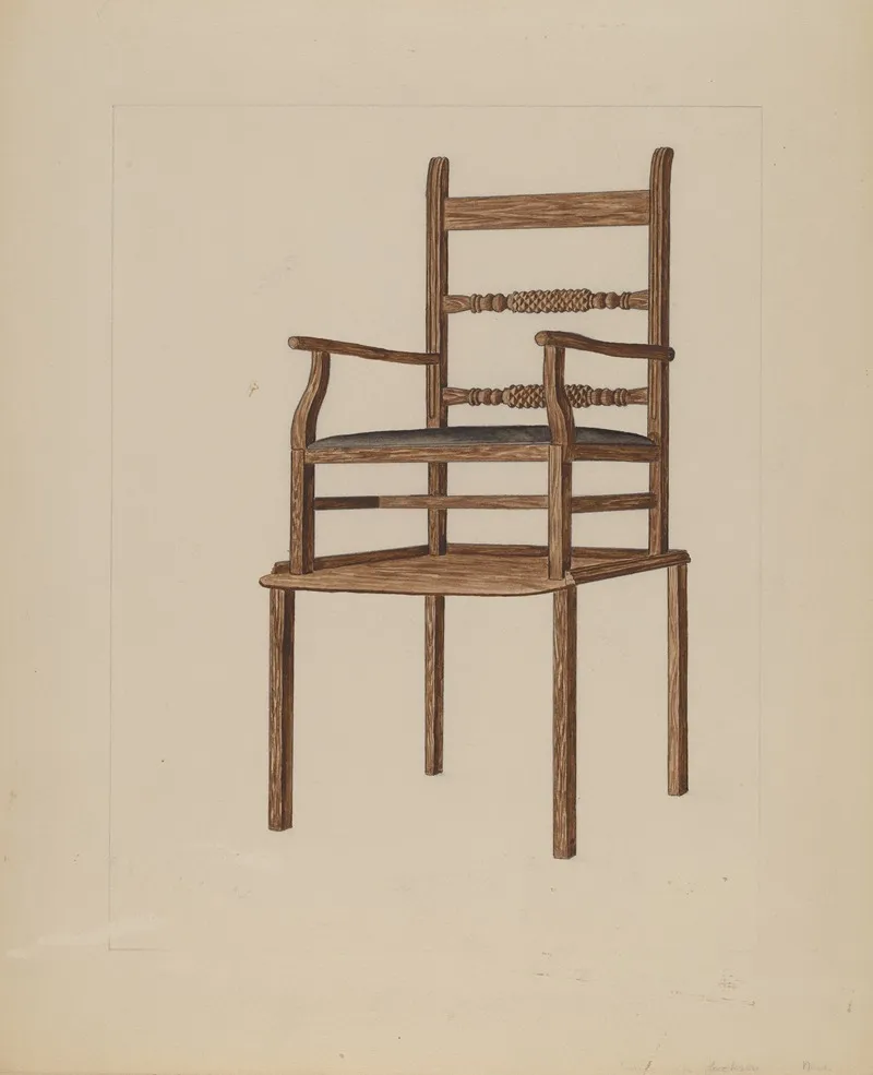 Childs High Chair 6 by Frederick Jackson - Canvas Print