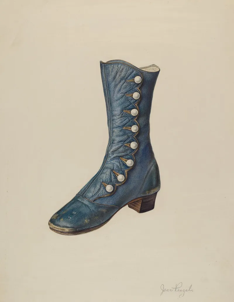 Childs Shoe 3 by Jean Peszel - Canvas Print