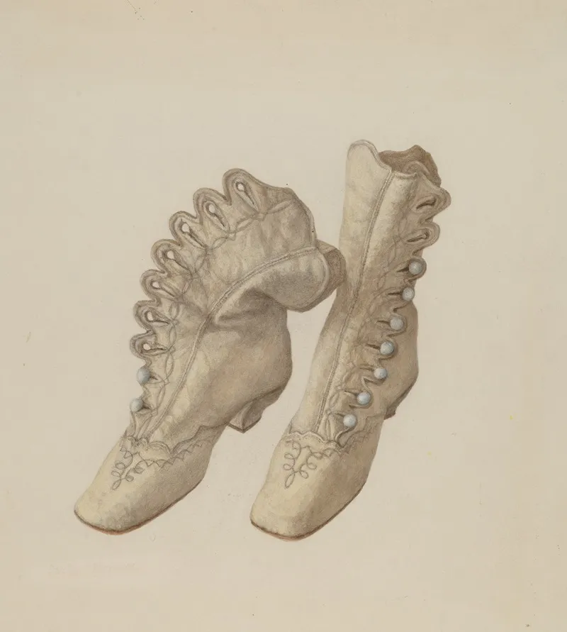 Childs Shoes 3 by Stella Mosher - Canvas Print