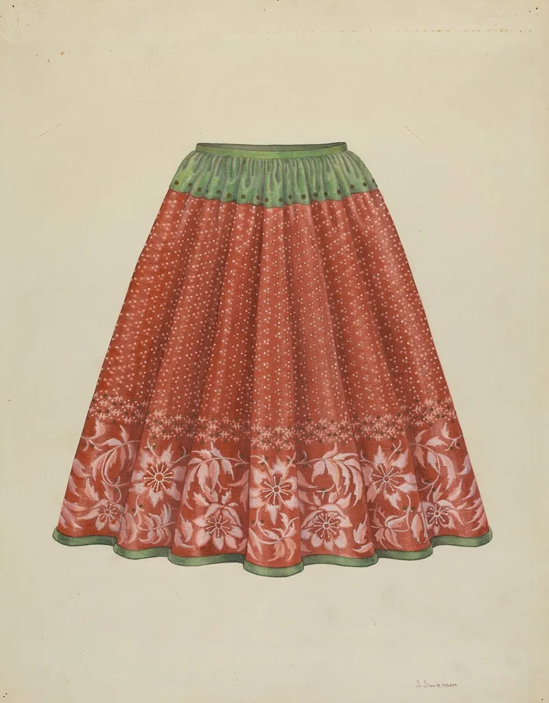 Childs Skirt by Syrena Swanson - Canvas Print