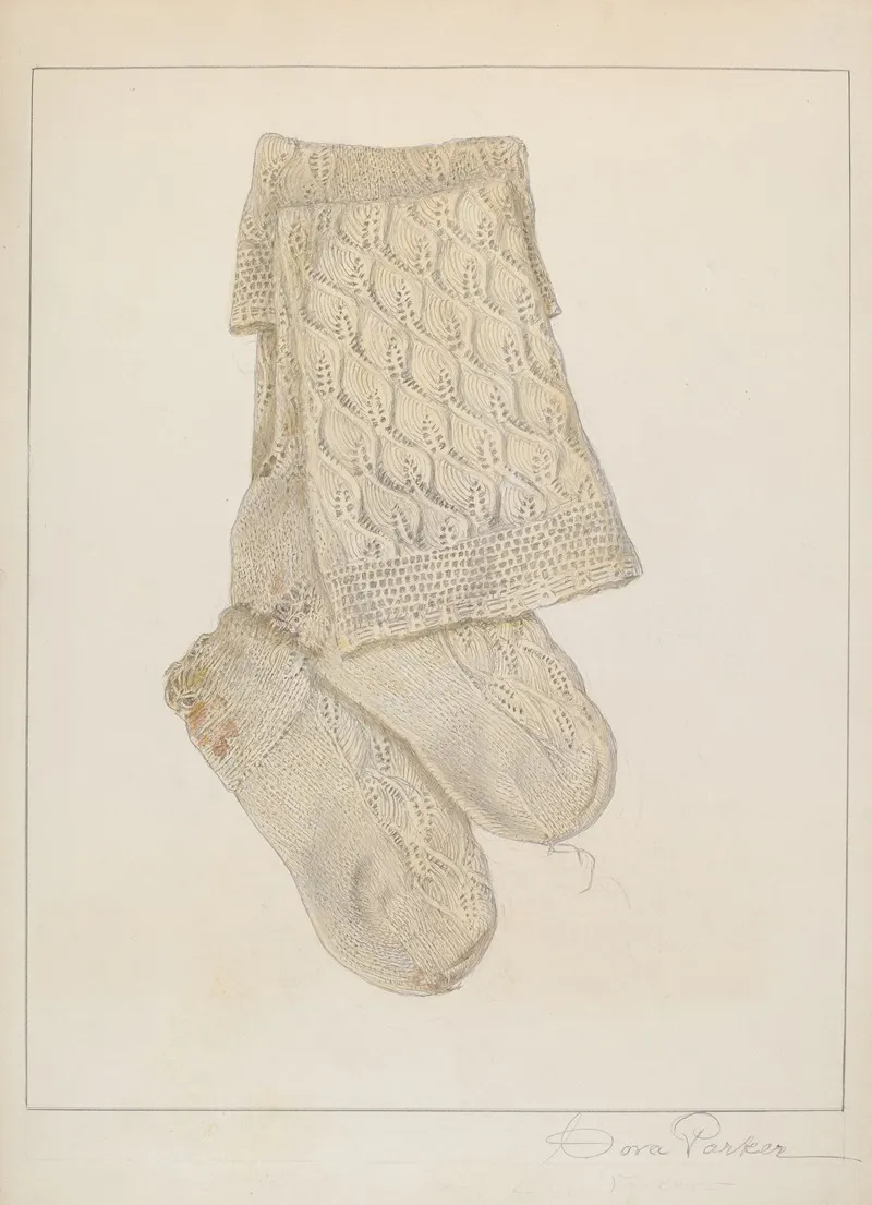 Childs Stocking by Cora Parker - Canvas Print